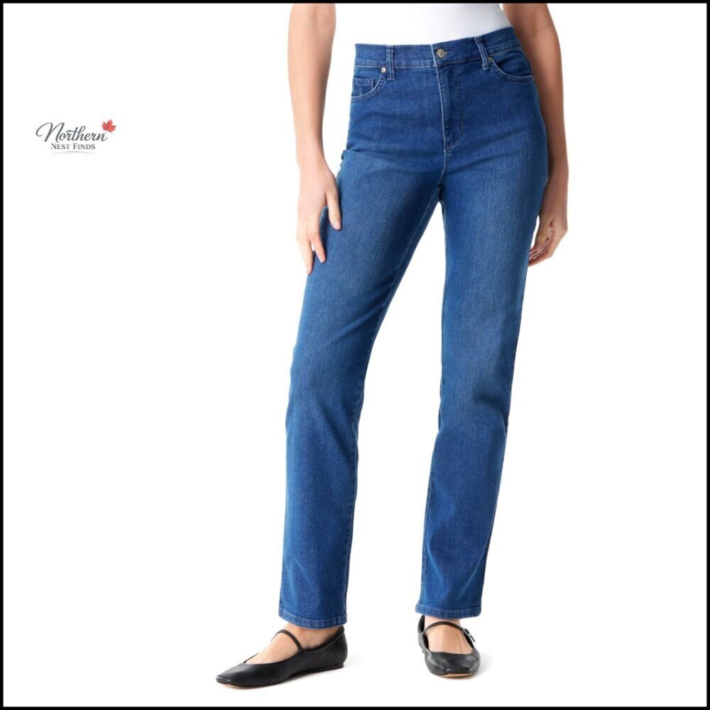 High Rise Tapered Jeans, Classic Fit with Stretch Fabric